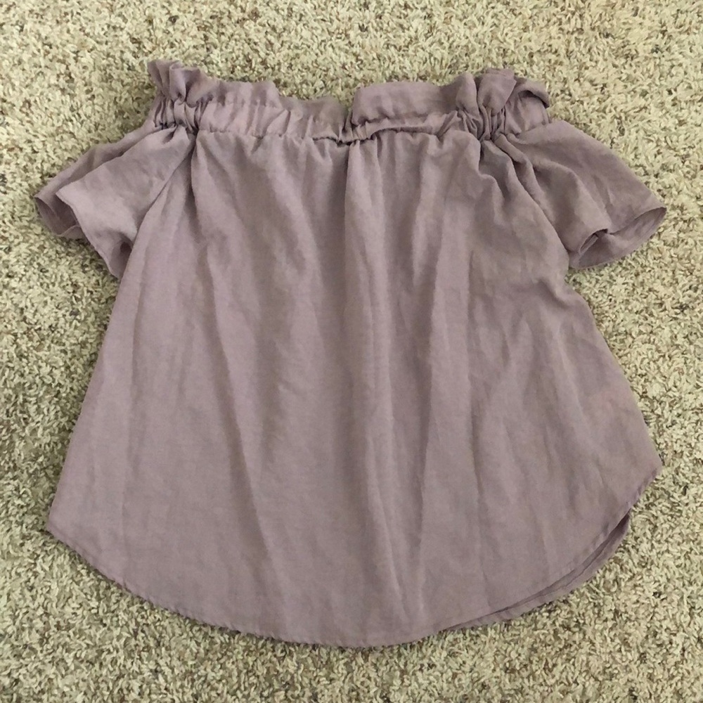Off the shoulder ruffled top